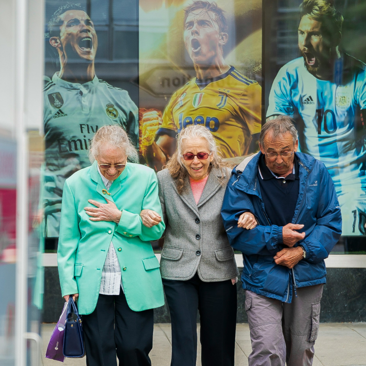 older adults walking together as an example of healthy aging and connection