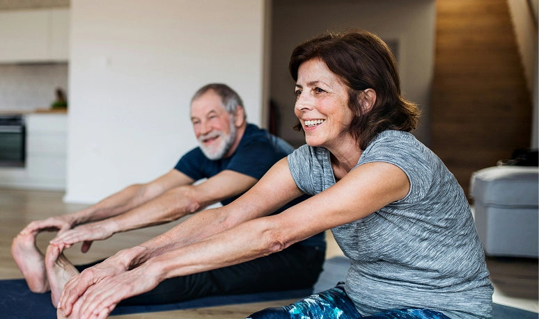 People following a sustainable movement routine