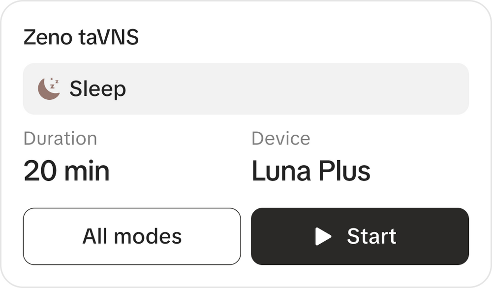 Sleep Issue mode card